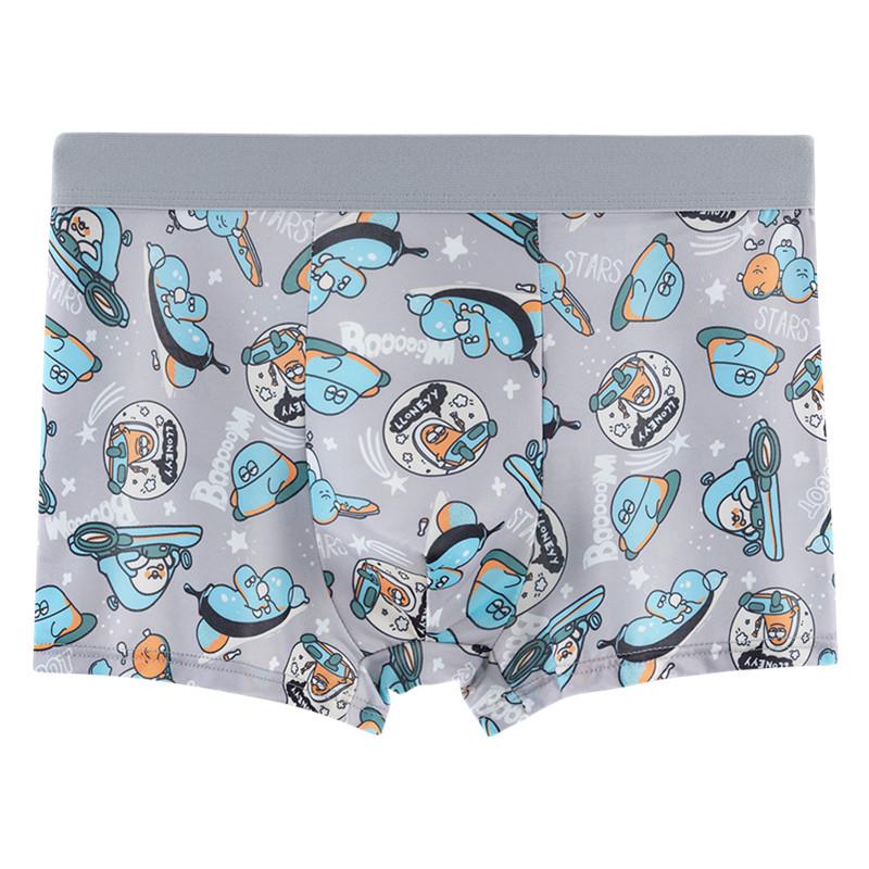 4-Pack Men's Plus Size Ice Silk Boxer Briefs - Loose, Youthful Fit