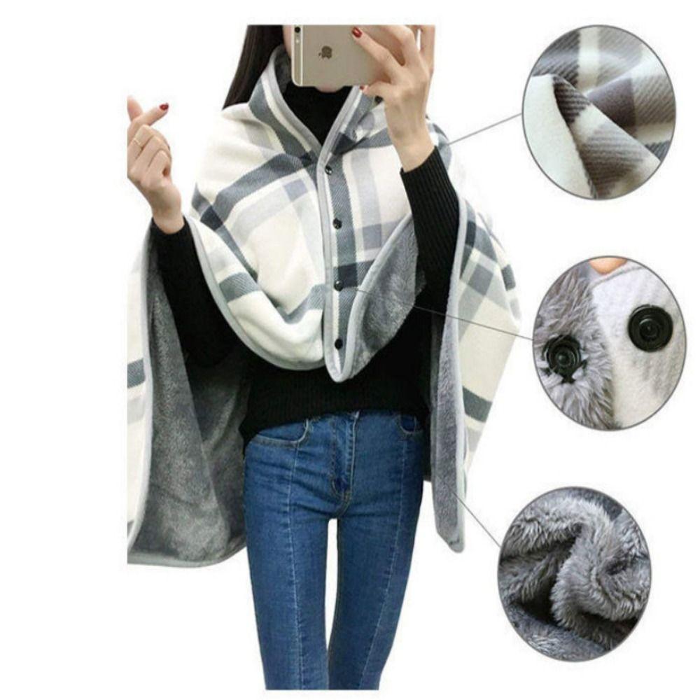 Keep Warm Wearable Shawl Blanket Winter Lazy Casual Office Blanket  for Women and Office Use