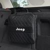 For Jeep Car Storage Box Charging Gun Leather Bag Accessories For Jeep Grand Cherokee Wrangler JK Gladiator Compass Renegade