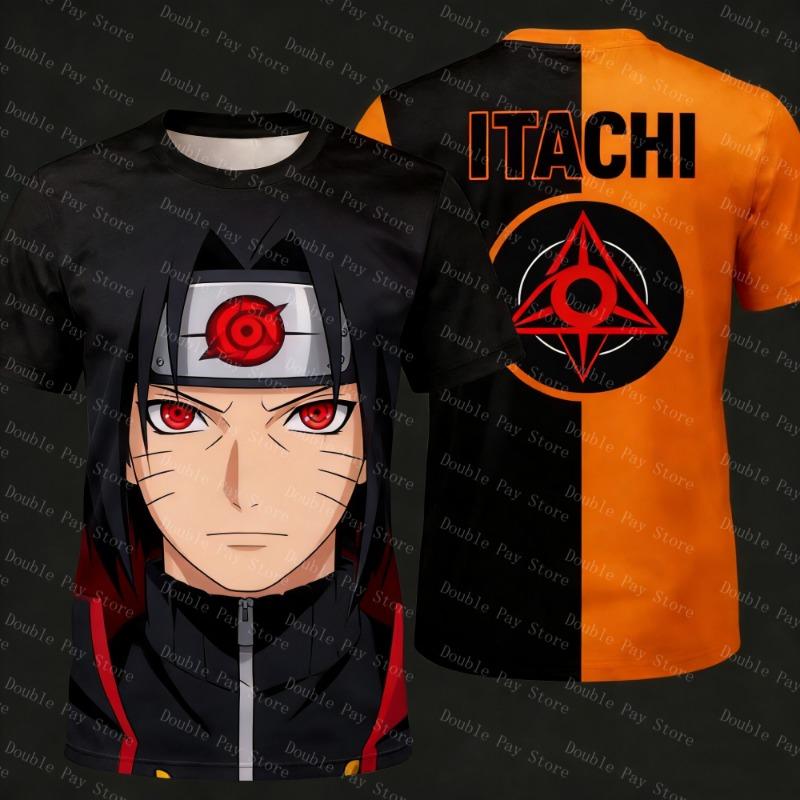 Anime Naruto Boy T-shirt Cosplay Cartoon Short-sleeved Men's Shirts Loose Cool Gift Clothing Casual Adul