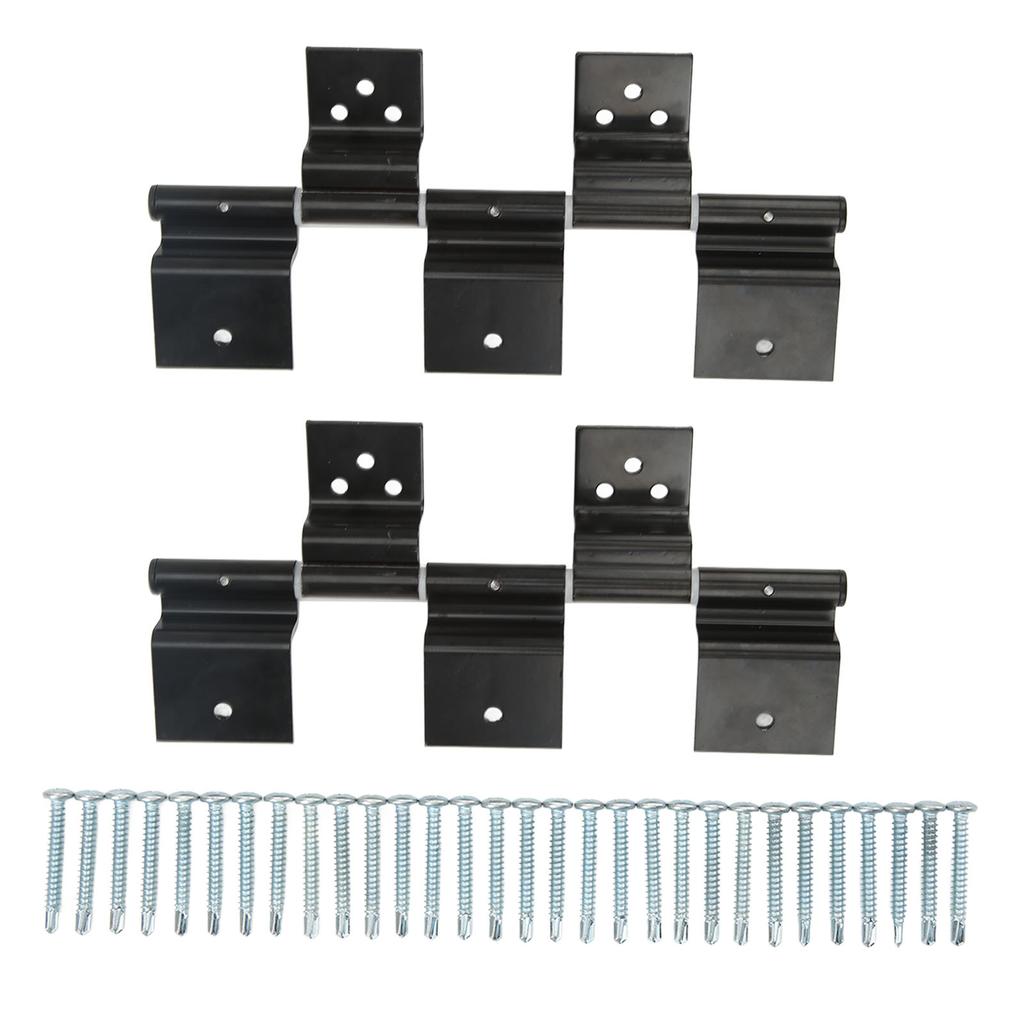 RV Entry Door Friction Hinge Kit Alloy Steel Black for 5th Wheel Travel Trailer Motorhome