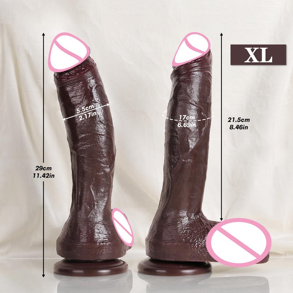 Oversized Soft Realistic Thick Dildo Gay Sex Toy for Women Suction Cup Big Dick Anal Plug Vaginal Masturbators Silicone Penis