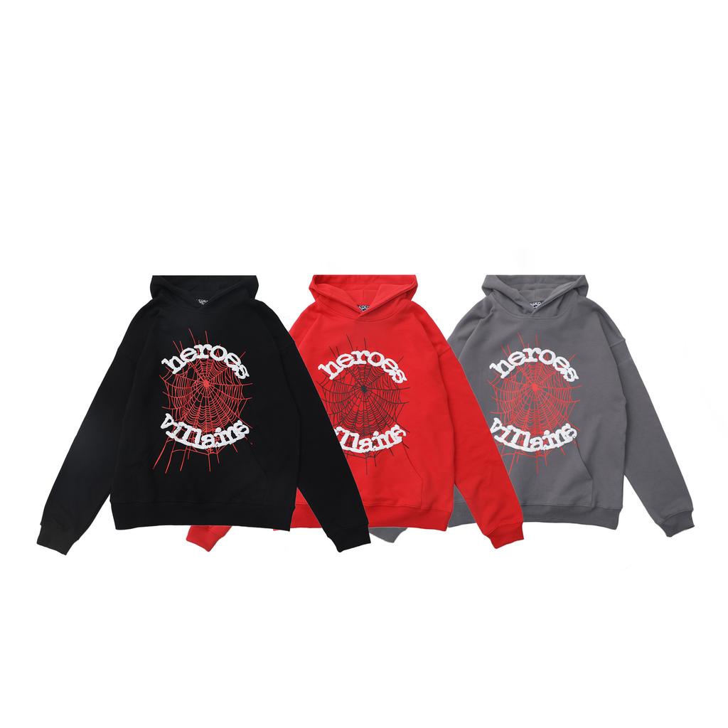 Wholesale Spder555 heavy fleece hoodie European and American trendy brand sweater men and women couples winter