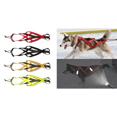 Arnês de Treino para Cães Refletivo Treino Pesado para Uso em Trenó Cinto Ajustável Arnês de Treino