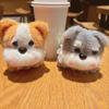 Plush Puppy Keychain Soft Cartoon Dog Bag Charm Car Key Handbag Pendant Kids Adults Birthday Holiday Decoration