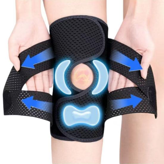 1 Pc Sports Knee Pad for Women Men Adjustable Compression Knee Support Brace for Patellar Tendon Arthritis Pain Meniscus Tear