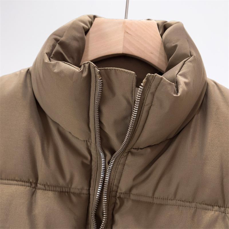 Fashion Sleeveless Women's Vest Short Outer Wear Autumn and Winter New Stand-up Collar Jacket Thickened Coats Zipper Cotton-padded Clothes