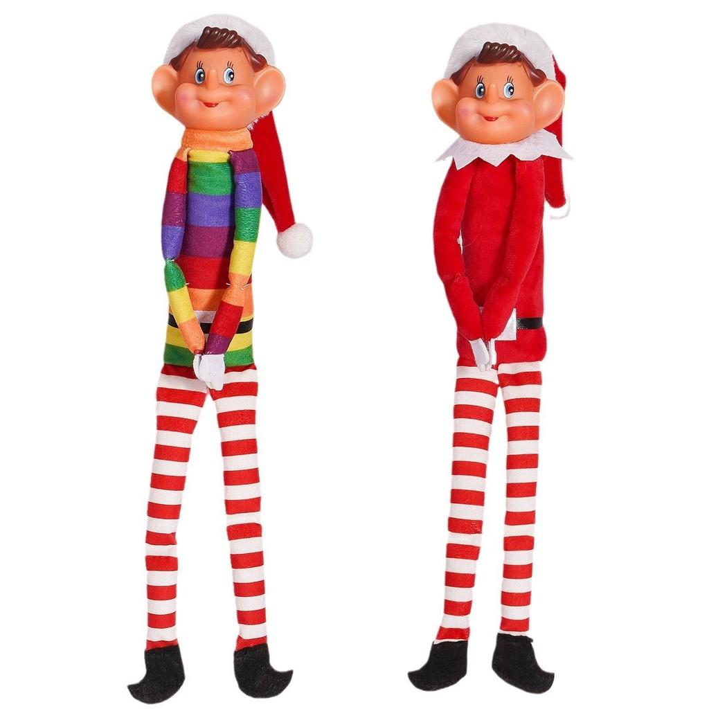 Christmas Elf Doll Elves on the Shelf Doll Naughty Plush Doll Home Ornament Christmas Poseable Little Joker Gift