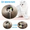 Tabla Mágica para Rascar Gatos Juguete para Gatos con Campana Gato Afila Uñas Marco para Trepar Gatos Juguete Redondo de Cartón Corrugado para Rascar Gatos
