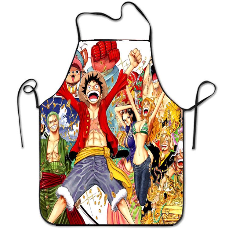 Grembiule da Cartone Animato One Piece Luffy - Stampa Novità Creativa