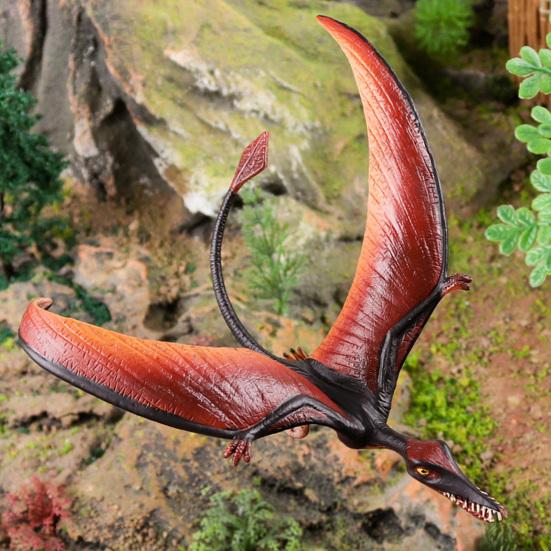 Dinosaur Figurine Clear Texture Jurassic Dinosaur Pterodactyl Solid Pterosaur Collection Good Fidelity Animal Cognition Dinosaur Ornament Children