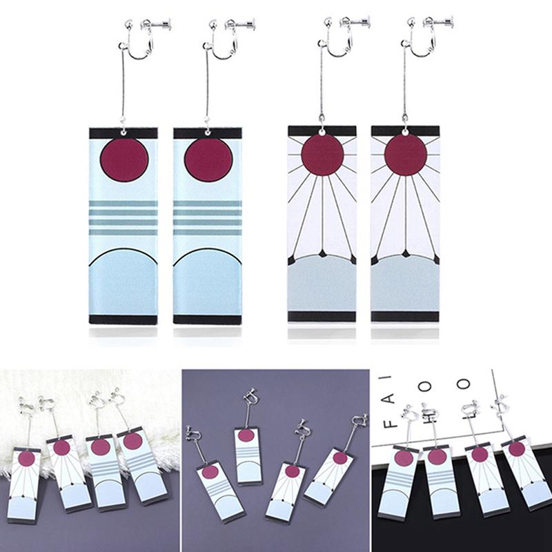 Trompete Tropfenohrringe Anime Acryl Dämonentöter Klinge des Geistes Ohrringe