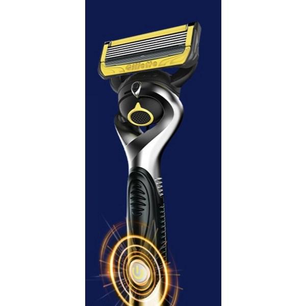 Gillette 2024 ProShield Yellow Power Razor Handle + Razor Blade 4P Set, 1 Set ,Korean razor blade