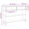 Console Table Grey Sonoma 100x25x75 cm Particleboard
