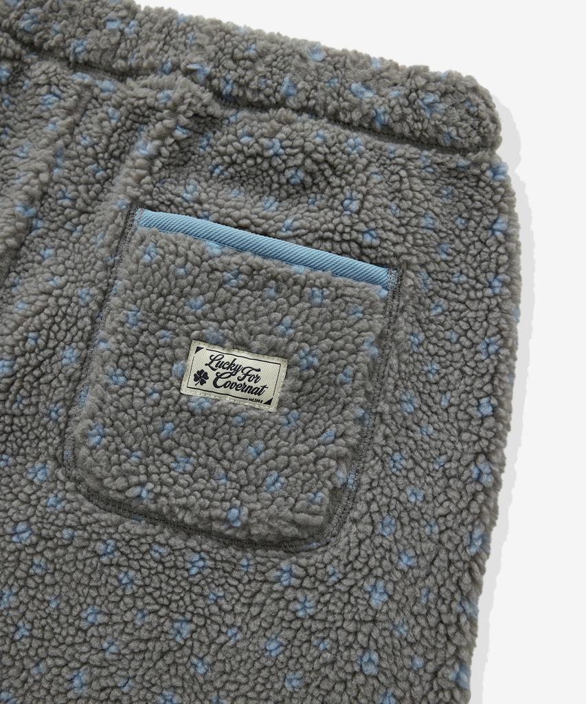 COVERNAT WOMAN Straight Sherpa Pants Grey