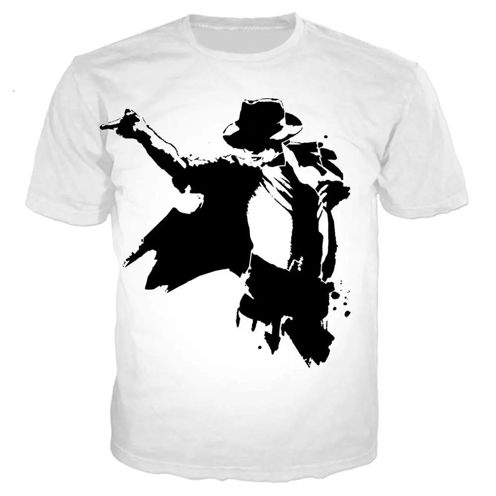 2026 Michael Jackson Printed 3D T-shirt Unisex Summer Casual Streetwear Hip Hop Short Sleeve Fashion Harajuku Oversized Tops