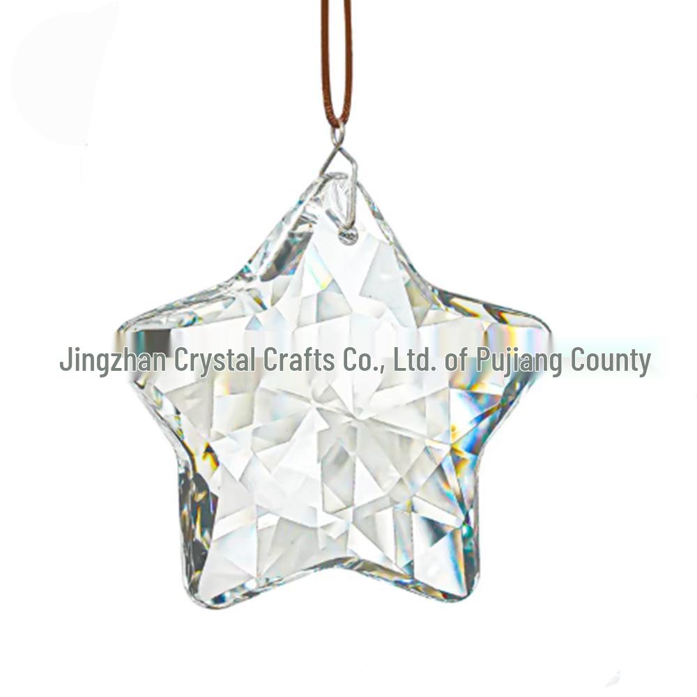 12 Constellations Moon & Pentagram Crystal Sun Catcher Pendant Set