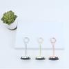 Cute Stainless Steel Round Photo Clip Elegant Note Clamp Stand  Restaurant Table