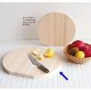 Umezawa Wooden Cutting Board, Hinoki (Cypress), Large, Round, 35cm Diameter x 2cm Thick, Made in Japan, 445109