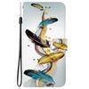 Cute Painting Leather Flip Phone Case For Samsung Galaxy S22 S23 FE S24 Plus S25 Ultra Flower Butterfly Wallet Stand Back Cover