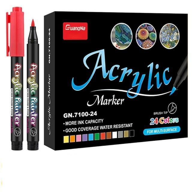 Marqueurs De Peinture Acrylique Imperméables, 120 Pièces