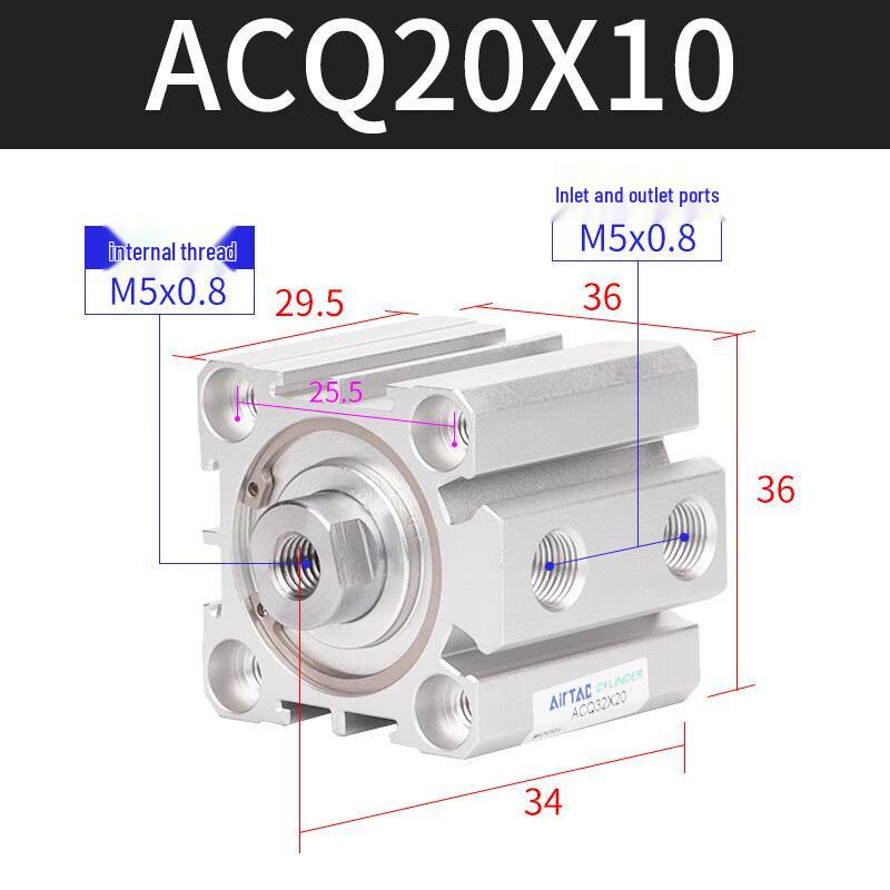 AirTAC Thin Cylinder Series ACQ 20-100S