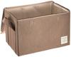 Toyo Case Strellia Nature Storage Box with Lid, Medium, 33cm W X 22cm D X 22cm H, Dark Gray, ESTN-CBM-DGY