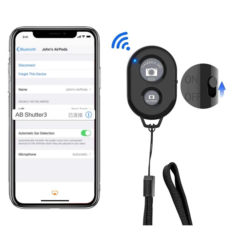 Bluetooth Camera Remote for Smartphones Wireless Phone Camera Remote Control Compatible with iPhone&Android Click Photos&Videos