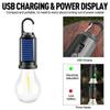 Solar Powered Charging Camping Lamp Atmosphere Lamp Multifunctional Handheld Tungsten Filament Lamp Outdoor Retro Camping