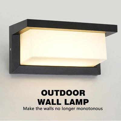 LED Outdoor Waterproof Wall Light 15W Radar Sensing Indoor Bedroom Living Room Outdoor Porch Wall Light Garden Decorative Light