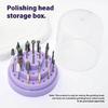 Sturdy ABS Nail Drill Bit Holder 48 Hole Organizer Box For Salon Professionals