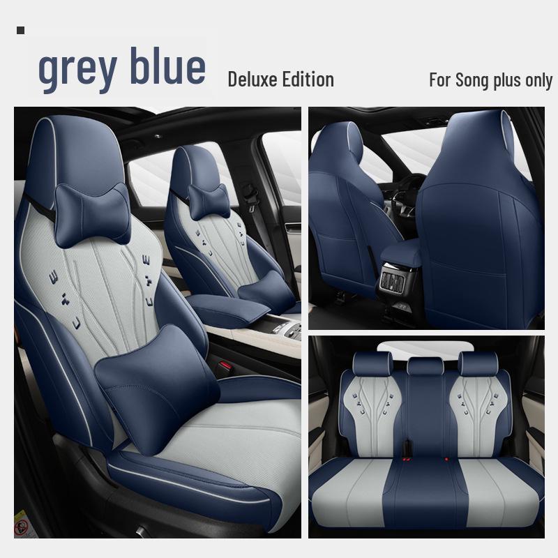BYD Song Plus DMI Custom Leather Car Seat Cover, Full Wrap, Universal Fit for All Seasons, 5-Seater.