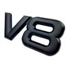 Auto Metaallegering 3D V8 Logo Cilinderinhoud Kofferbak Achter Auto Badge Decal Chrome V8 Side Wing Emblem Sticker Auto styling
