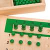 Montessori Math Educational Wooden Blocks: Multiplication & Division Board for Infants & Toddlers