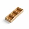 Multi-Grid Divided Plate Wooden Snack Storage Tray Reusable Bamboo Tray  Candy