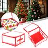 Red Plastic Ornament Storage Box Simplify Stackable Ornament Storage Box For Home Use
