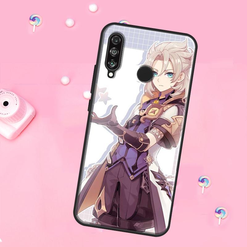 Genshin Impact Albedo For Huawei Nova 12s 12i 8i 11i 9 10 SE Y60 Y70 Y90 Y72 Y73 Y61 Y91 P60 Pro P30 P40 Lite Case