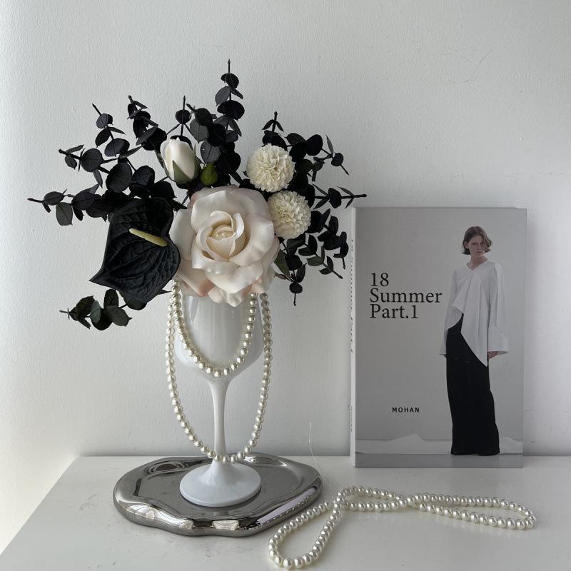 French Romantic Rose Artificial Floral Decoration for Table or Living Room