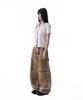 AAKAM Dirty Washed Double Knee Cotton Pants (Beige)