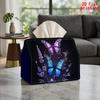 1pc Luminous Tissue Box with Butterfly Floral Night - Glow Suitable for Kitchen, Living Room, Bedside Table Decor, Reusable Napkin Dispenser Holder, D