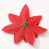 10pcs Christmas Tree Decoration Christmas Flower Simulation Flower Red Christmas Wreath Cane Christmas Decoration