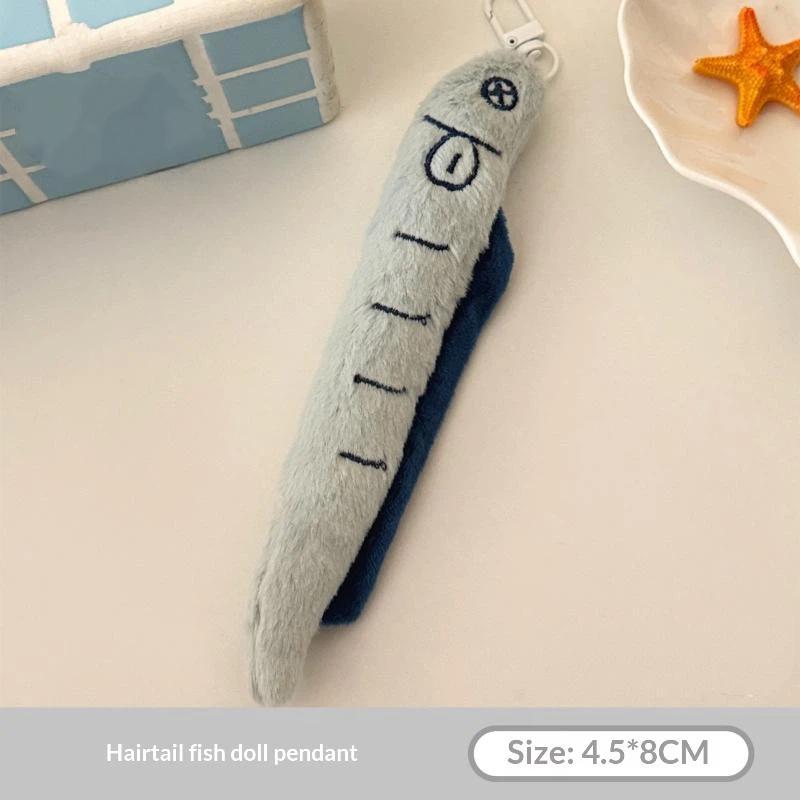 Cute Creative Marine Animal Plush Keychain Cartoon Fun Octopus Starfish Pendant Backpack Decoration Pendant Plush Doll Gift