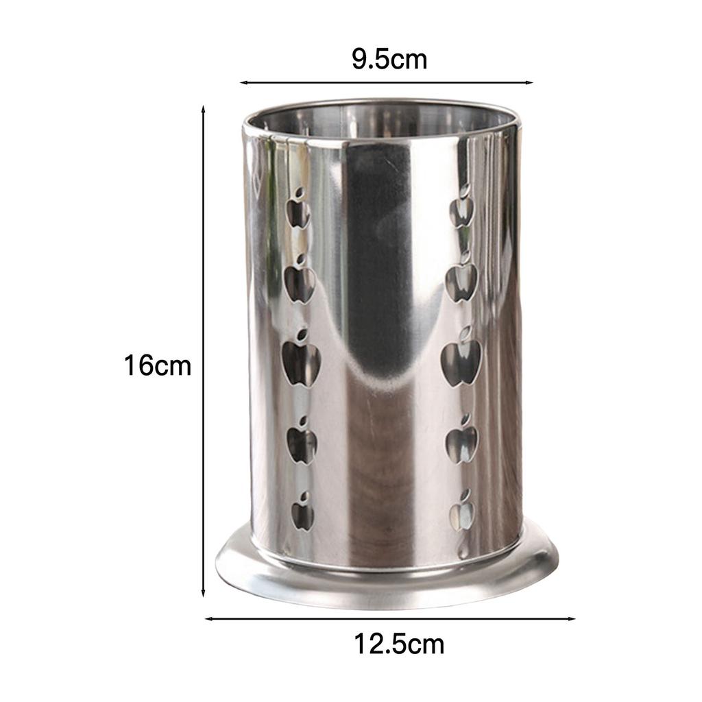 Stainless Steel Chopstick Storage Barrel Kitchen Knife Fork Storage Rack Suit for Restaurant Fork Spoon Holder Kitchen Supplies