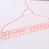 Multifunctional Clothes Drying Rack Plastic Seamless Wrinkle Free Clothes Hanger with V Shaped Clip Hook for Bra Socks