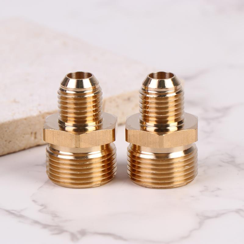 2Pcs Pressure Washer Adapter M22 X 1.5 Male Thread To G1/4 Inch Male Connector Brass Coupling Reducer Hose Connector Adapter For