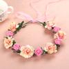 Flower Headband Nice Looking Adjustable Artificial Women Girl Flower Wreath Crown for Wedding