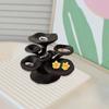 Black Glossy Jewelry Storage Tower Multi-Layer Jewelry Organizer Holder  Home Desk