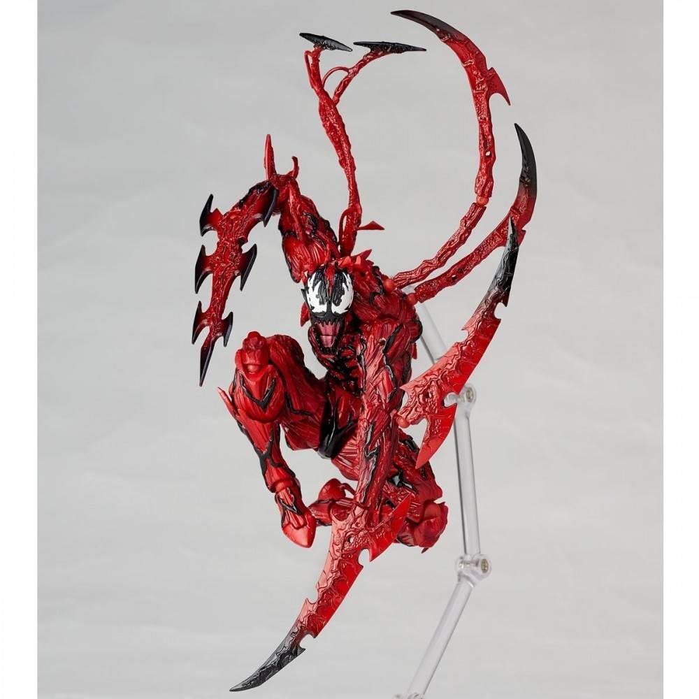 AMAZING YAMAGUCHI Carnage Venom Spider Man Marvel Legends Action Figure Joint Movable Change Face Statue Model Kids for Toy Gift