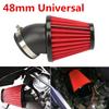 48mm Universal 45° Bend Car SUV Motorcycle Racing 3"Cold Air Intake Filter Kit