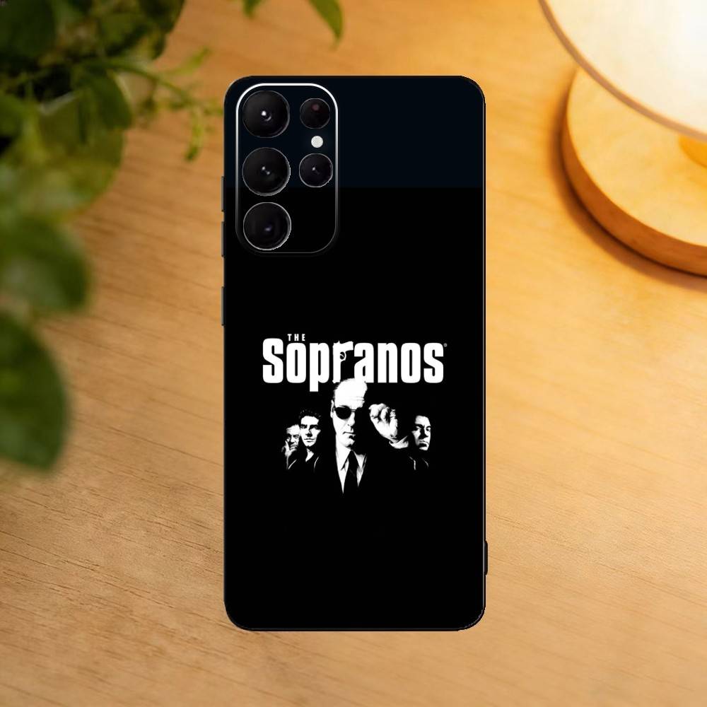 T-Tony The Sopranos Phone Case For Samsung S25,24,23,22,30,21,10,9,Ultra,Plus,Lite Soft Black Case